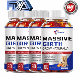 Vital Grow XL Gummies For Men - Advanced Formula Vitamin Supplement - 60 Gummies (4 Bottles)